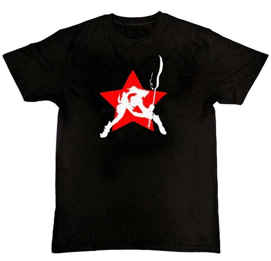 The clash band Joe Strummer Graphic Print Mens T-Shirt S