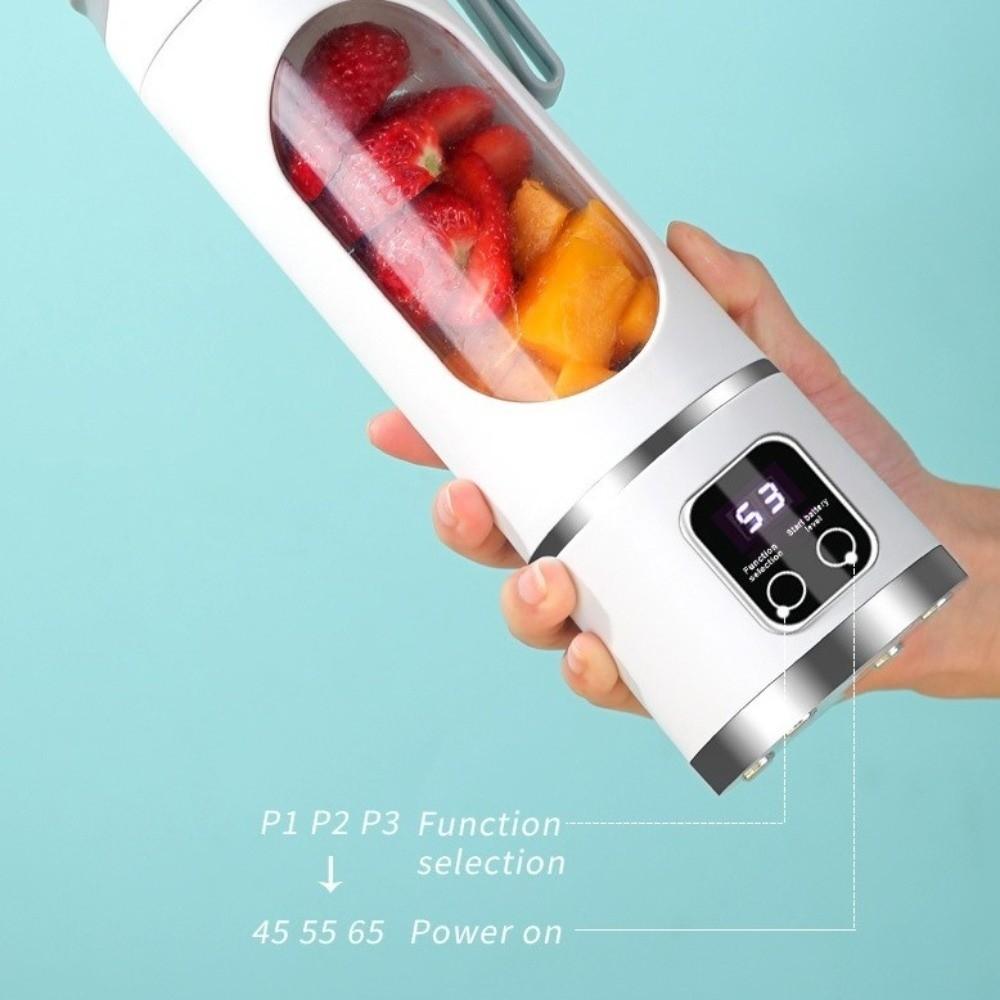 12 Blades Mini Juice Mixer 450ML Capacity Fruit Extractor Portable Juicer Blender  Travel