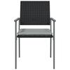 Garden Chairs with Cushions 6 pcs Black 54 x 62.5 x 89 cm Poly Rattan