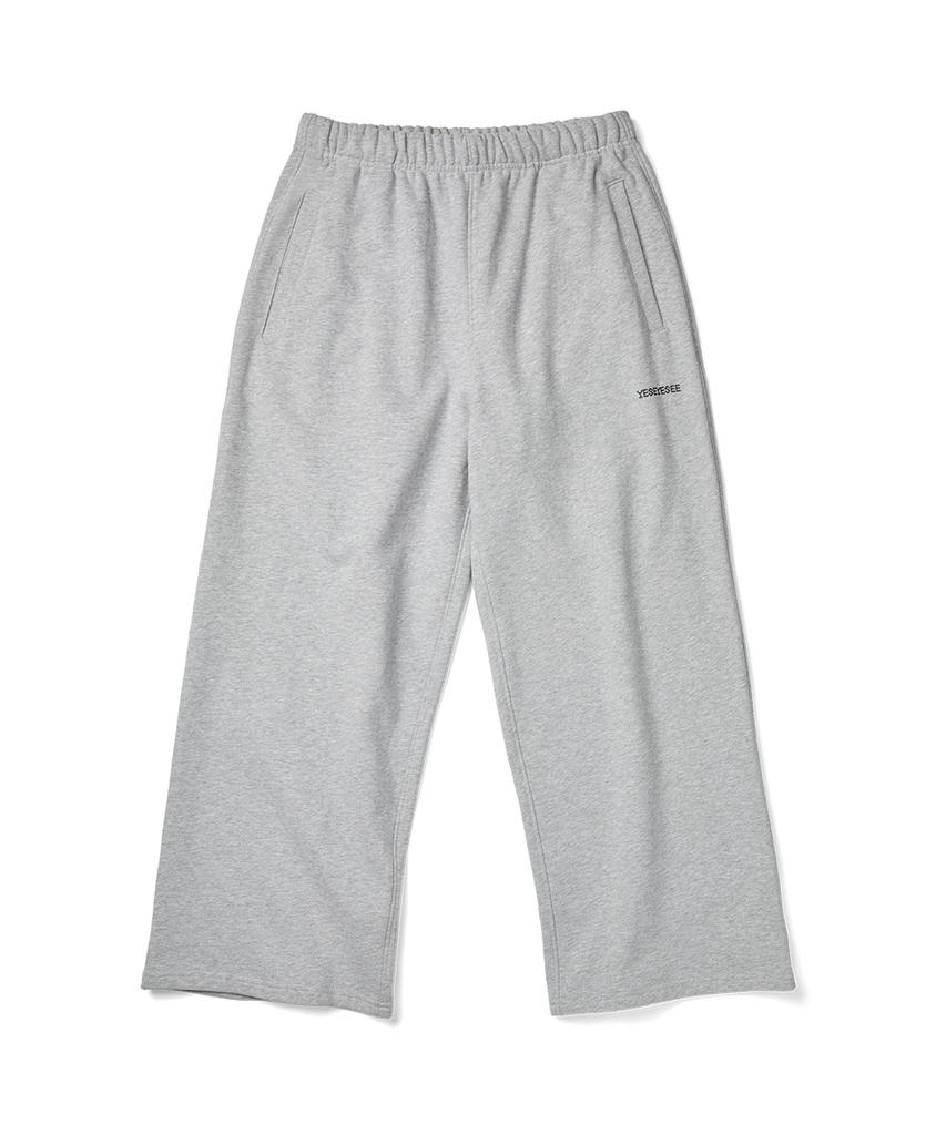 YESEYESEE C-Logo Straight Sweatpants Gray