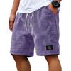Pantaloncini da Uomo a Nido d'Ape Casual Estivi Larghi Traspiranti Pantaloncini da 5 Pollici Moda Uomo Stile Americano