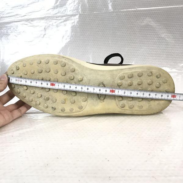 TOD’S Italské kožené tenisky 8 26.5-27.0 Hnědé(POUŽITÝ)