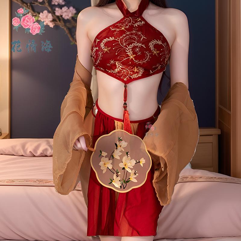Fun underwear sexy hanfu ancient style pure desire belly pocket temptation passion court style classical