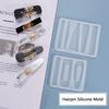 1×Silikon Gussform Frauen Mädchen Haarspange Form UV Harz DIY Formen Handwerkzeug