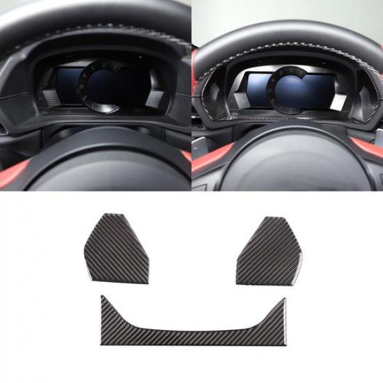 Soft Real Carbon Fiber Car Interior Kit Cover Trim For Toyota Supra A90 19-22