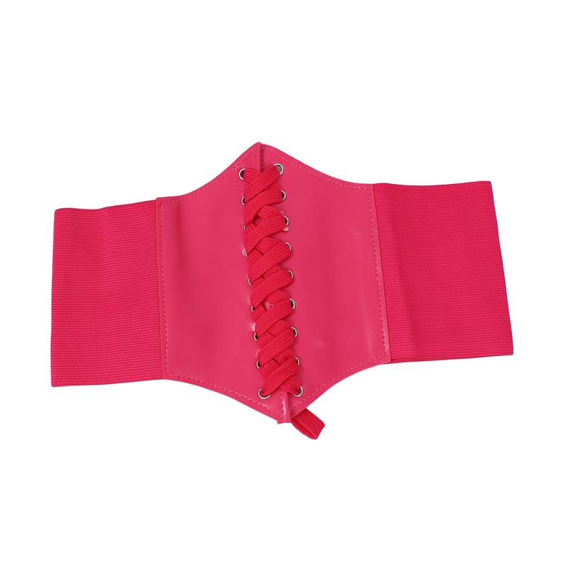 1PC Delicate Texture Elegant Posture Soft Durable Faux Leather Shirts Stylish Versatile Wide Waistband Daily