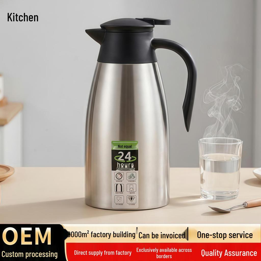 European Style Stainless Steel Vacuum Thermos Flask - Coffee Pot & Hot Water Bottle Gift