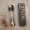 Tea Infuser Bottle Glass Onyx Crystal Rose Gold
