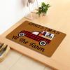 Door Mat Letter Print Water-absorbent Carpet Bedroom Living Room Christmas Welcome Mat Household