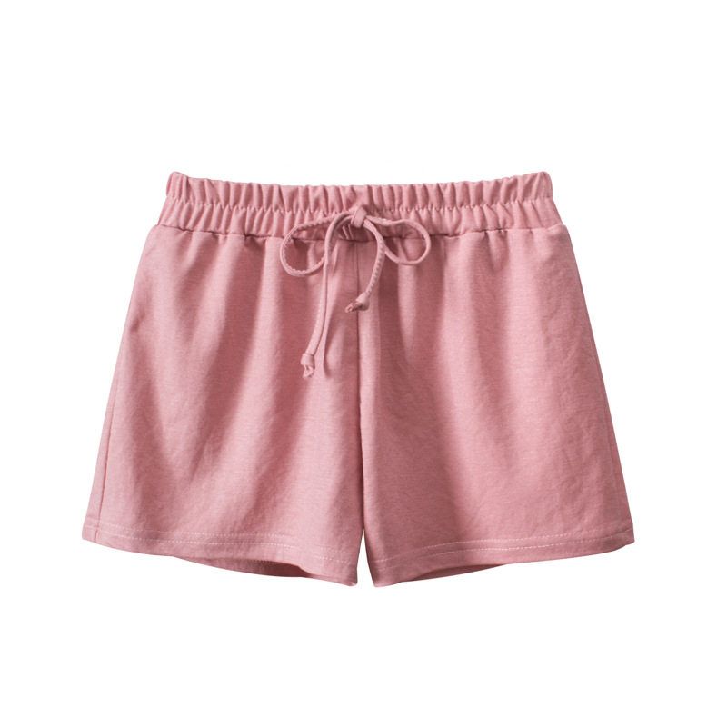 27home Sports Korean Style Pure Color Fifth Pants Children s Clothing Pink 100