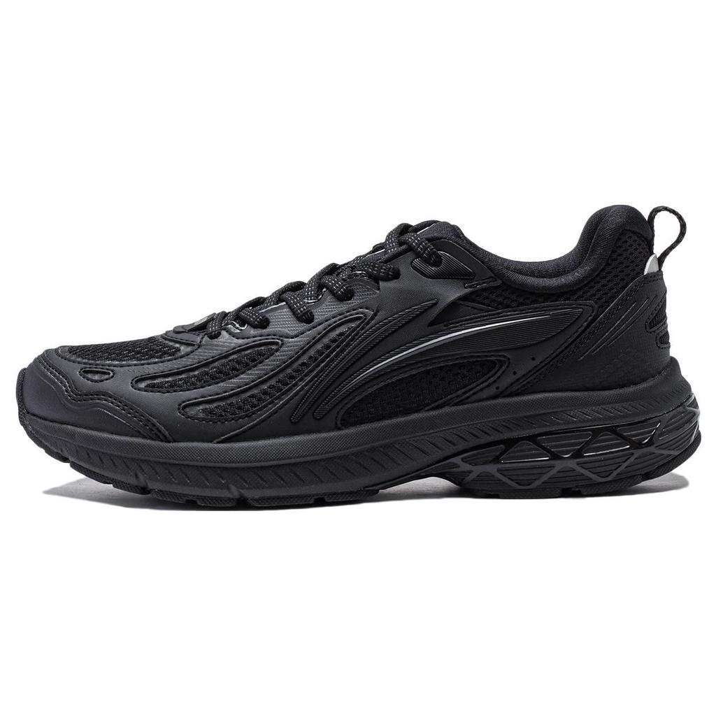 Li Ning Fuyiao V2 Lightweight High Resilience Shock Absorption Non-Slip Wear-Resistant Low-Top Running Shoes Women sneaker Black ARXT022-1