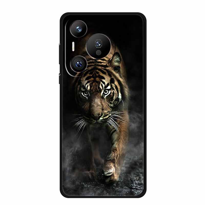 For Huawei Pura 70 Pro Case Pura70 Pro Plus Coque Black Silicone Soft Back Cover For Huawei Pura 70 Ultra Phone Case Funda Shell