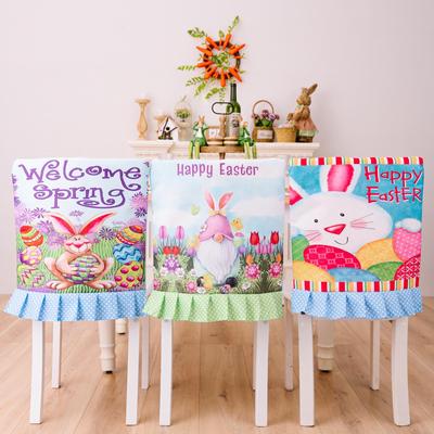 Easter Decorations Easter Printing Chair Cover  Chair Cover