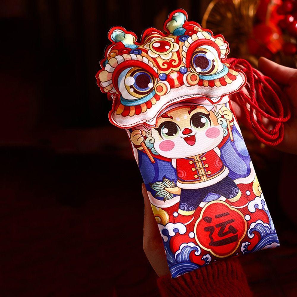 Cartoon New Year Coin Purse Plush Red Packet  Spring Festival Supplies