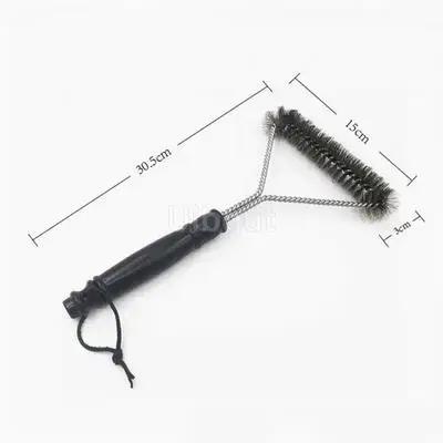 

Grill Cleaning Brush BBQ tool Grill Brush 3 Stainless Steel Brushes In 1 Provides Effortless Cleanin pizza furnace stove brush