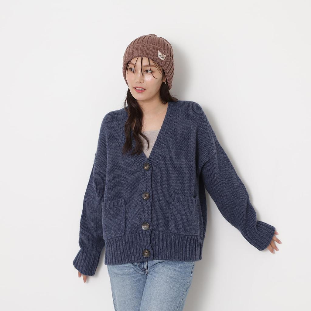 ACCESSOIRES Joe Knit Hat with Logo Nounette Cat 69909 [Paul & Joe] [Moonbat] (Paul & Accessoires) Women's -