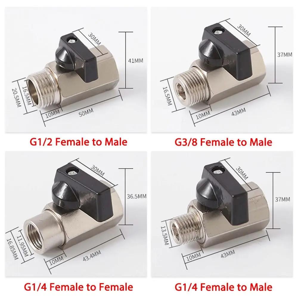 1 Stück BSP Außengewinde auf Innengewinde Kugelhahn 1/8" 1/4" 3/8" 1/2" Gewinde Kohlenstoffstahl Kompressorventile Wasser Gas Öl Mini