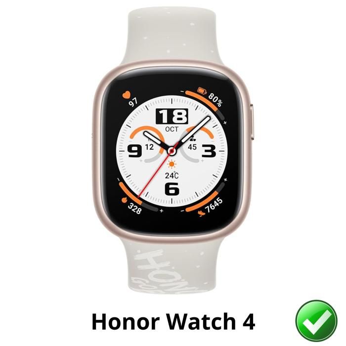Screen Protector for Honor Watch 4 [6 Pack] Ultra Thin Resistant Protective Plastic Film Phonillico