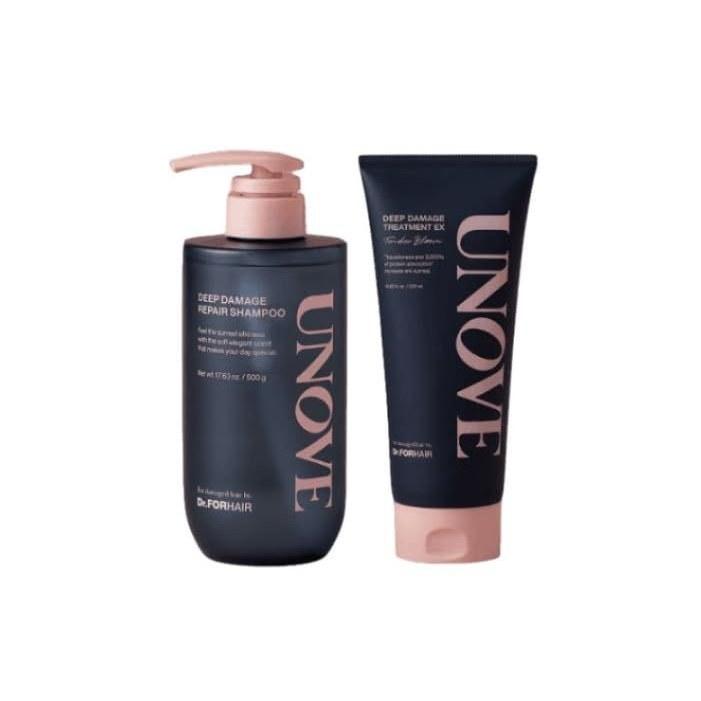 UNOVE Anobu Deep Damage Repair Shampoo 500g + Treatment EX 320ml