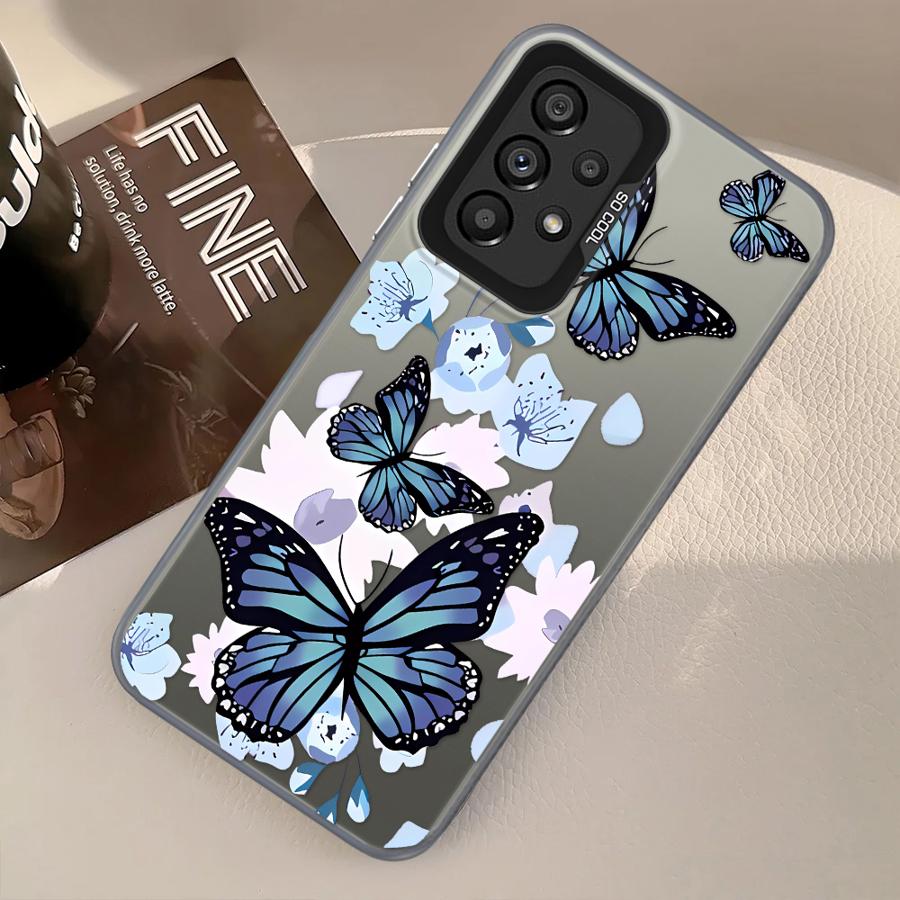 INS Retro Butterfly Phone Cover Case for Samsung Galaxy A13 A17 A52 A32 A36 A23 A71 A14 A56 A54 A12 A16 A34 A72 A25 A73