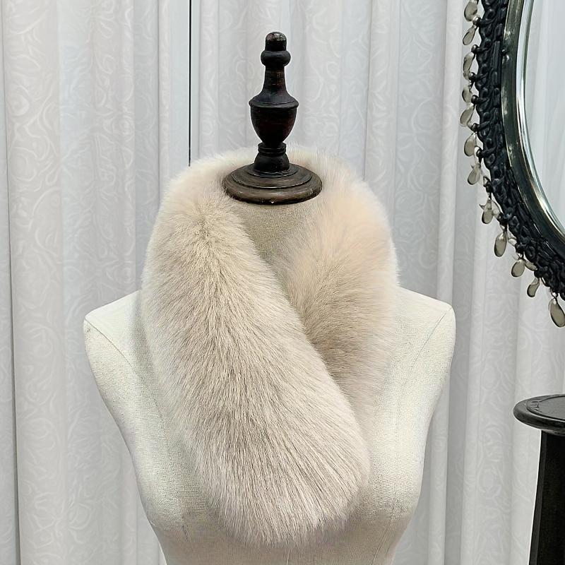 1PC Versatile Shawl Fashionable Multicolor Magnetic Suction Warm Scarf Gift Imitation Fox Fur Collar Plush