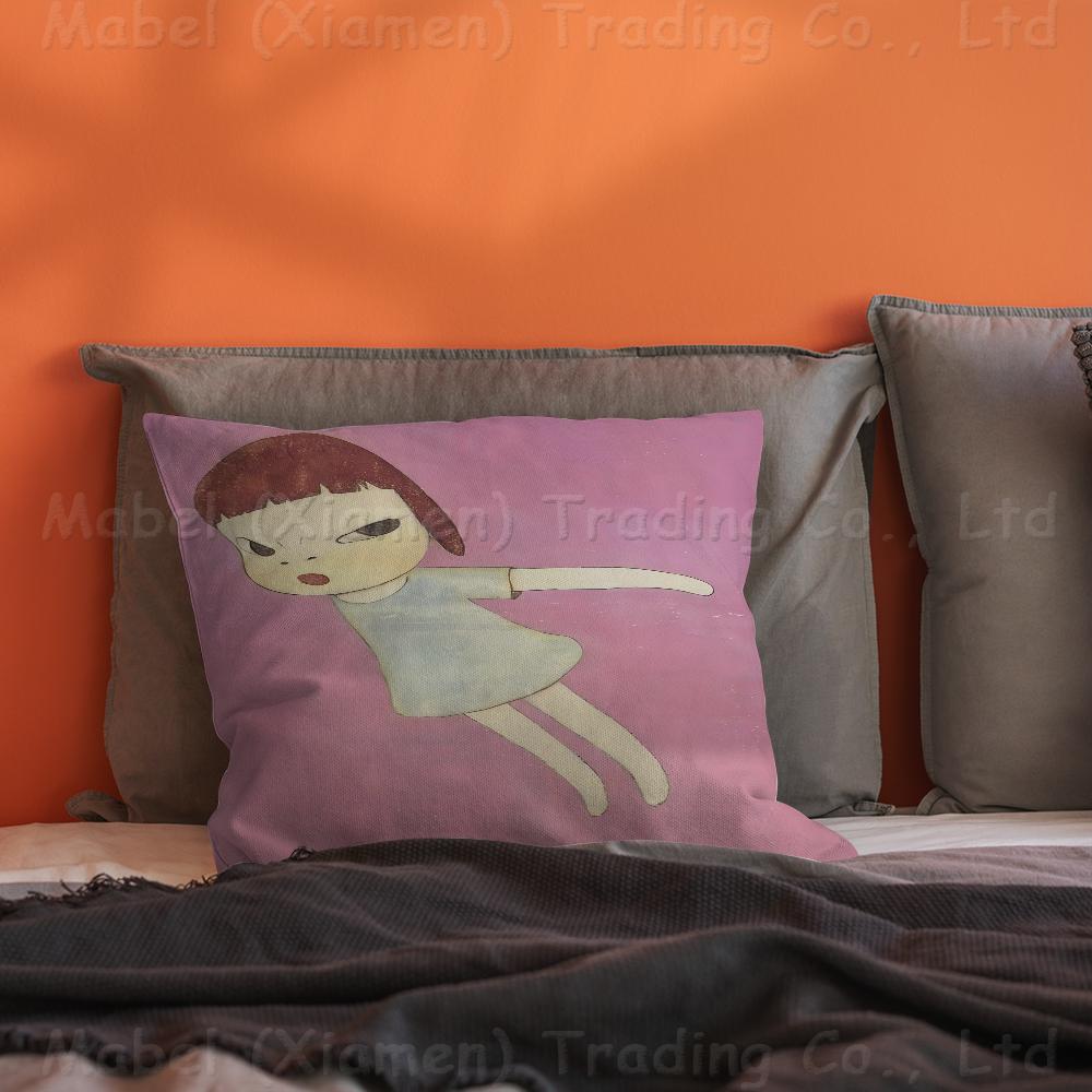 Sleepwalking Dolls Yoshitomo Nara Personalized picture text home decorative pillows Household Gifts xcm