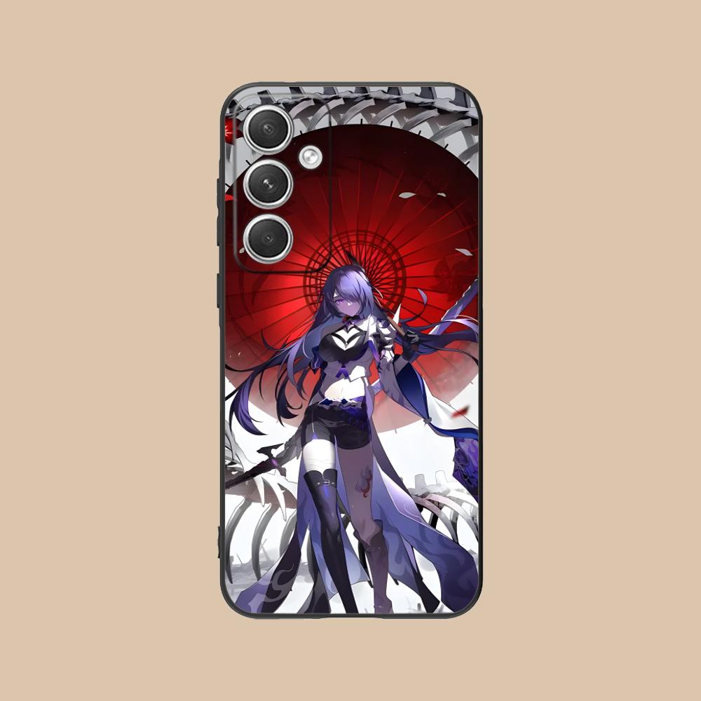 HSR Acheron Mattes TPU Handyhülle für Samsung Galaxy S26 S25 S24 S23 S22 S21 S20 Note20 Plus FE Ultra Buntes Cover