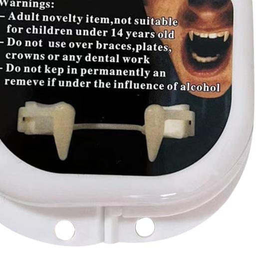 1 Box Cosplay False Teeth Scalable Design Not Deformed Realistic Effect Exquisite Tasteless Atmosphere Creation Party Accessories Halloween Cosplay