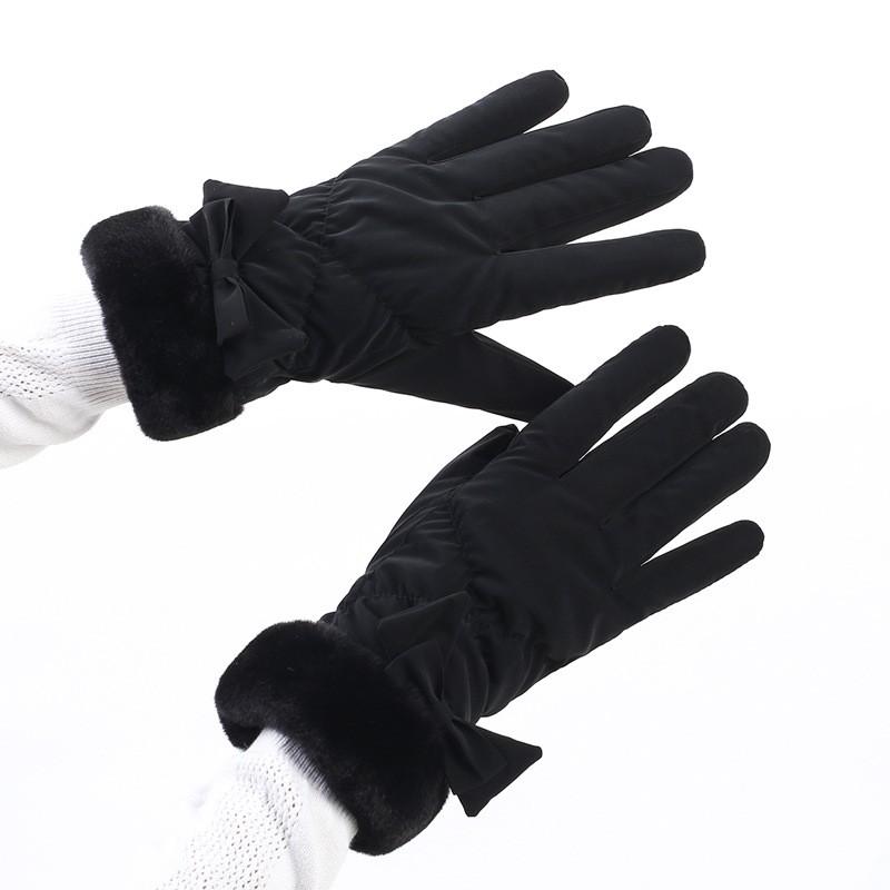 

Женская зимняя однотонная простая элегантная и красивая теплая куртка с раздельными пальцами