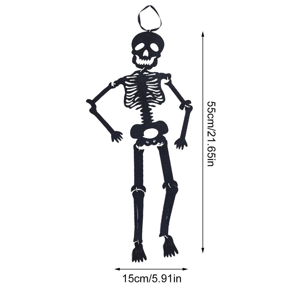 

Skeleton Door Decor Party Favors Skeleton Figures House Door Hanger Felt Party Accessory Front Door Ornaments For Garden Ceiling чёрный