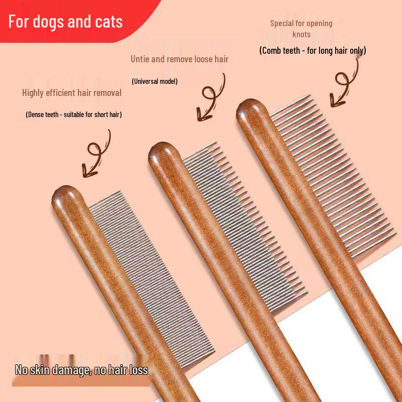Pet Supplies Flea Comb: Single Row Grooming Tool for Cats & Dogs, Ideal for Hair Cleaning & Delicing