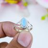 925 Sterling Silver Ring, Women Ring, Designer Ring, Handmade Ring, Statement Ring, Birthstone Ring, Larimar Ring