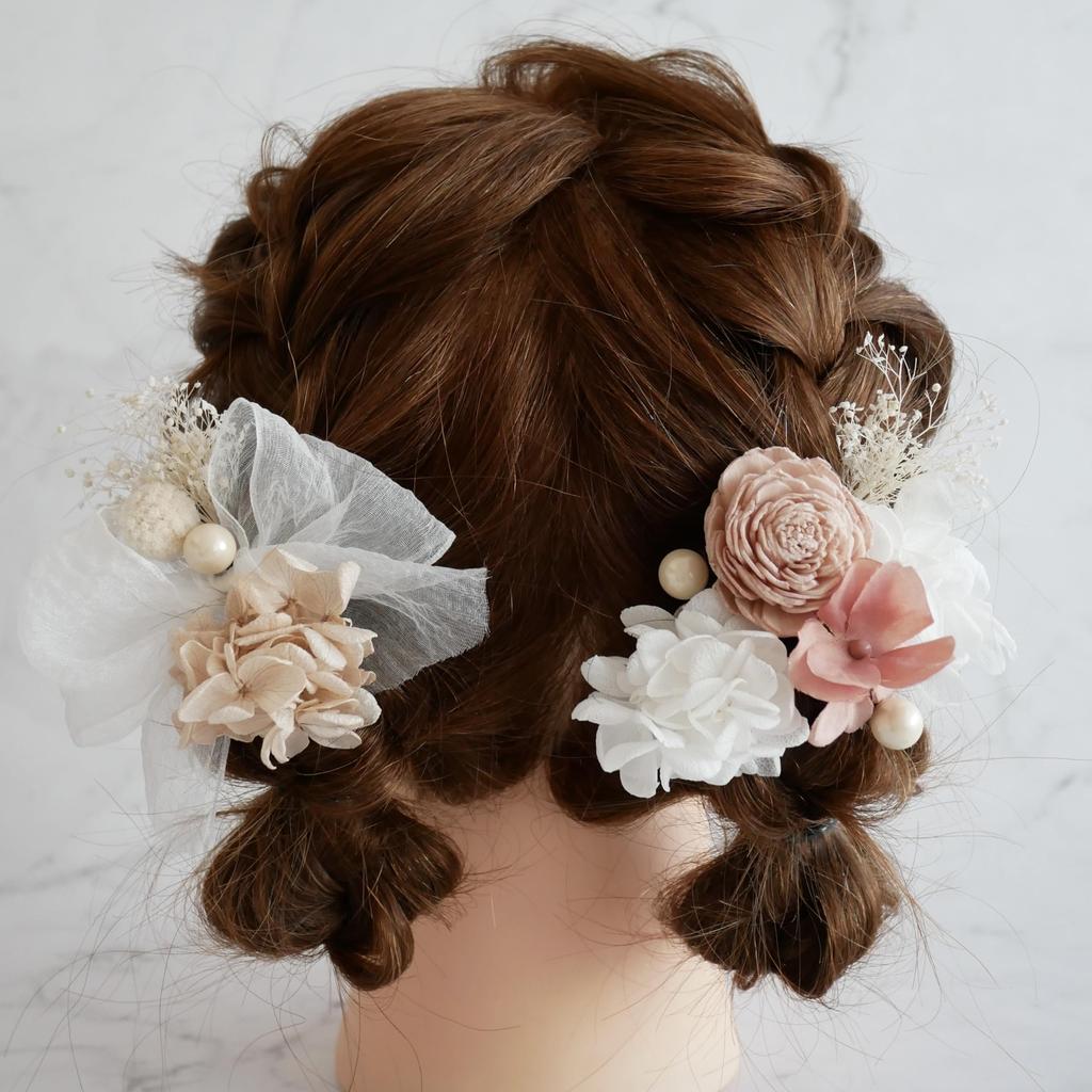 [Bria] Shichi-Go-San (753) Traditional Japanese Clothing Hair Ornament - Angel Ribbon (Pink)