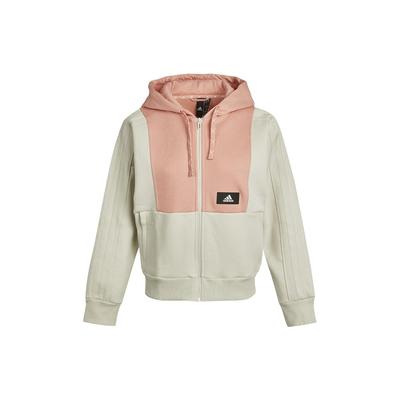 Str Jacket Knit Color Block Hooded Jacket Women Jackets Almond-Brown GP0691