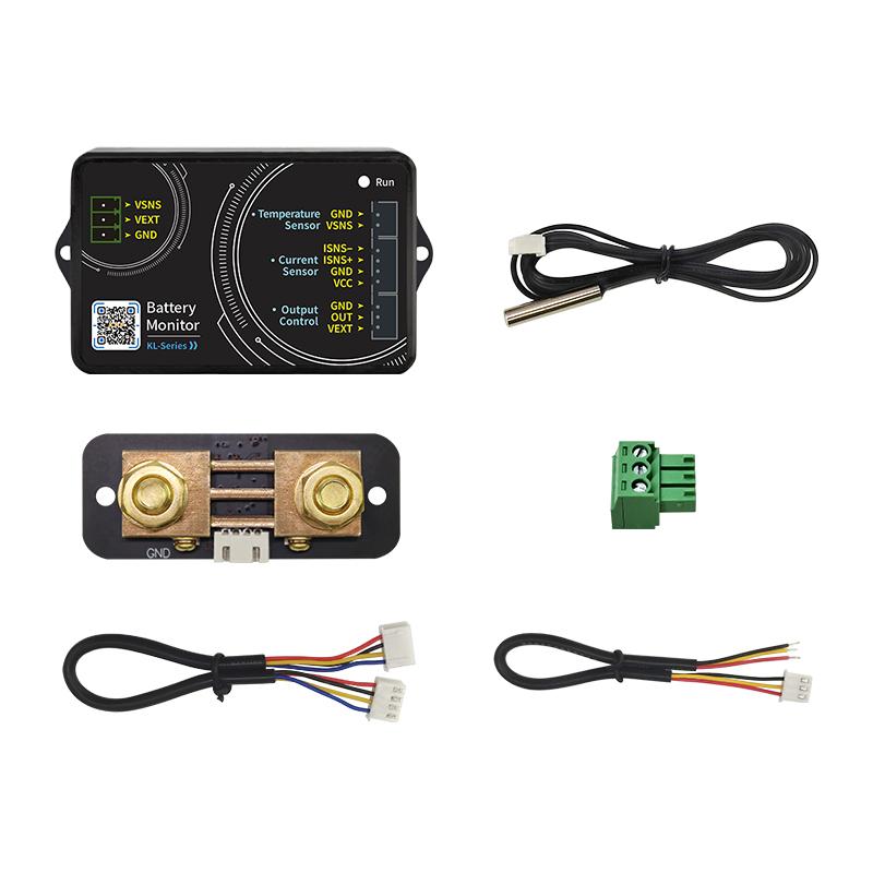 Battery Monitor Bluetooth KL-F DC 0-120V 0-600A Battery Tester Voltage Current VA Meter Battery Coulomb Meter Capacity Indicator KL110F 0-120V 0-100A