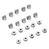 10 Stück Clipverschluss Perlen Antik Silber Armband Rutschfeste Positionierungsclip Schnallenperlen DIY Handgemacht J