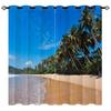 High Density Blackout Curtains Sea Sun Beach Curtains Series 7 Digital Printing Blackout Curtains
