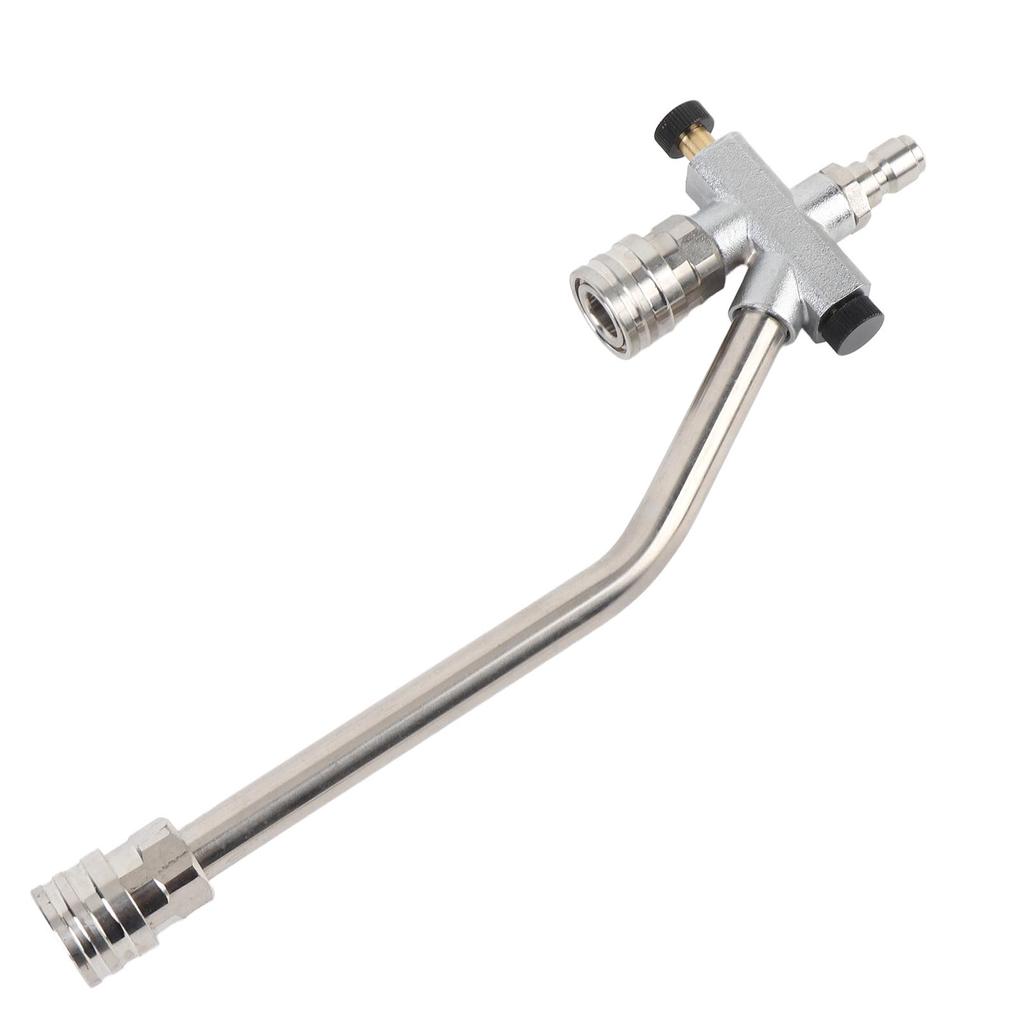 Dual Connector Pressure Washer Wand Stainless Steel 6000psi Multifunctional Foam Cannon Dual