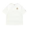 Round Neck Comfortable Breathable T-Shirt Men Tops White T11M425104F-WT
