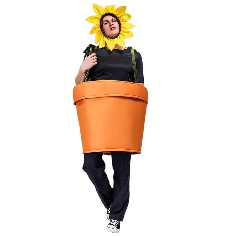 Sunflower Pot Plant Cosplay Costume For Stage Performance