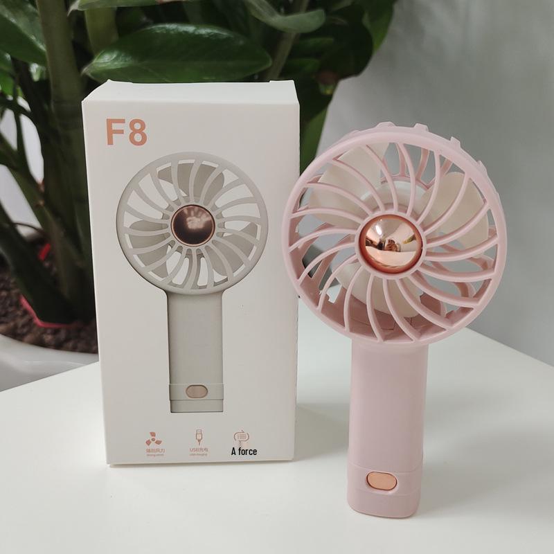 

Mini Handheld Brushless Fan with Aromatherapy & Electroplated Buttons - Anti-Touch Design 500mAh Battery (Patented)