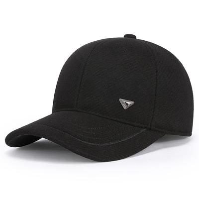 Outdoor Cap Autumn Winter Men's Baseball Cap Ear Protection Warm Cap Woolen Sports Cap