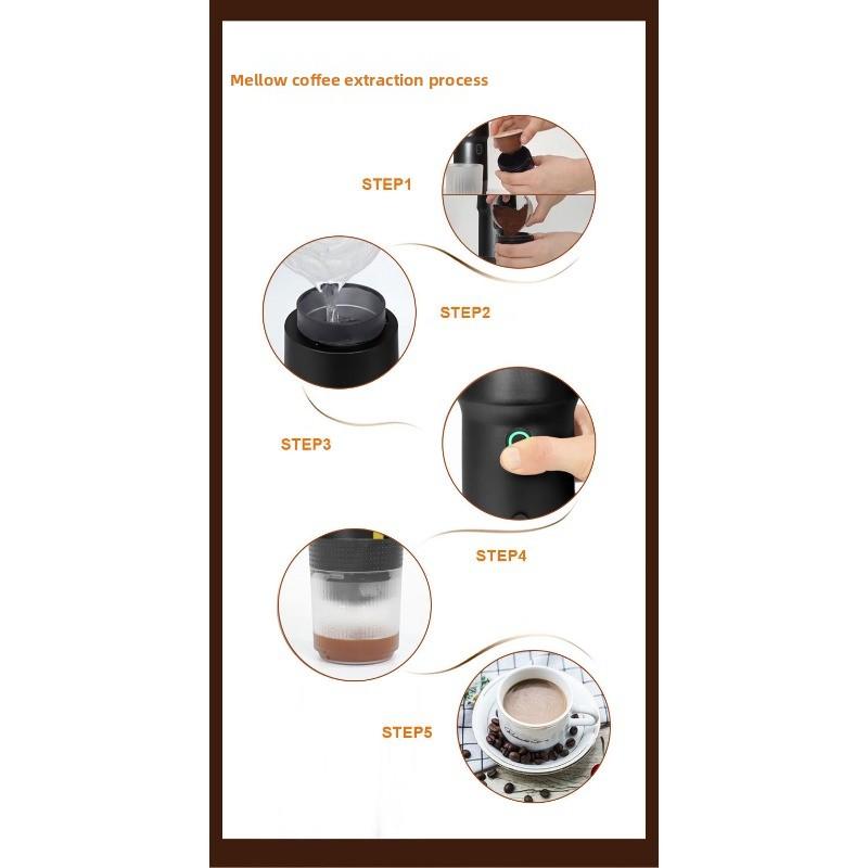 Portable Automatic Espresso Capsule Coffee Maker Size Capsule Coffee Powder Universal 3 In 1
