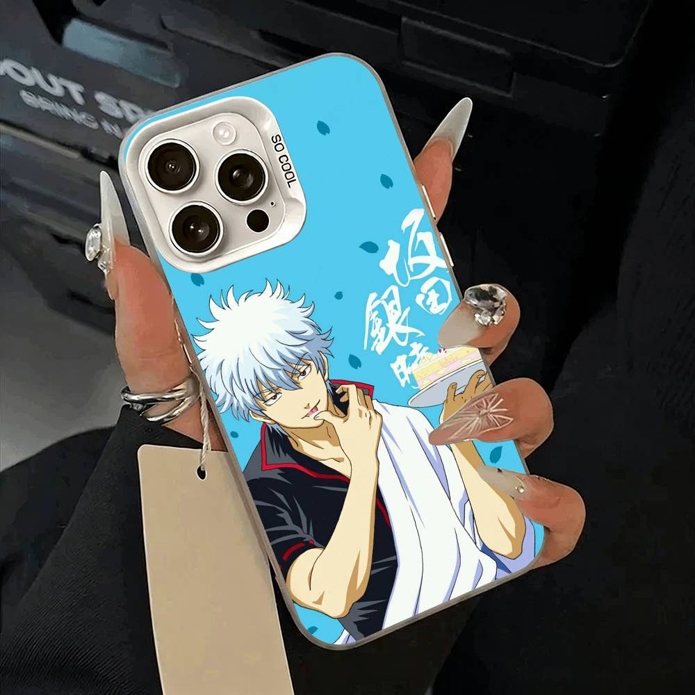 G-Gintama-Gintoki Sakata Phone Case For IPhone 17 Air 16 15 14 13 12 11 Pro Max White Sliver Hard Cover