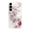 Pink White Flower Pattern Case For Samsung Galaxy S25 Ultra S24 S23 S22 Plus S21 S25 FE Magnetic For Magsafe Soft Silicone Cover