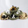 Simulation Fur Animal Home Furnishings Realistic Sleeping Breathing Dog Toy Plush Animal Doll Children