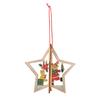 Christmas Wooden Pendants For Xmas Tree Hang Snowflakes Bell Red Decoration Ornaments Cartoon Hanging Pendant Trees Accessories