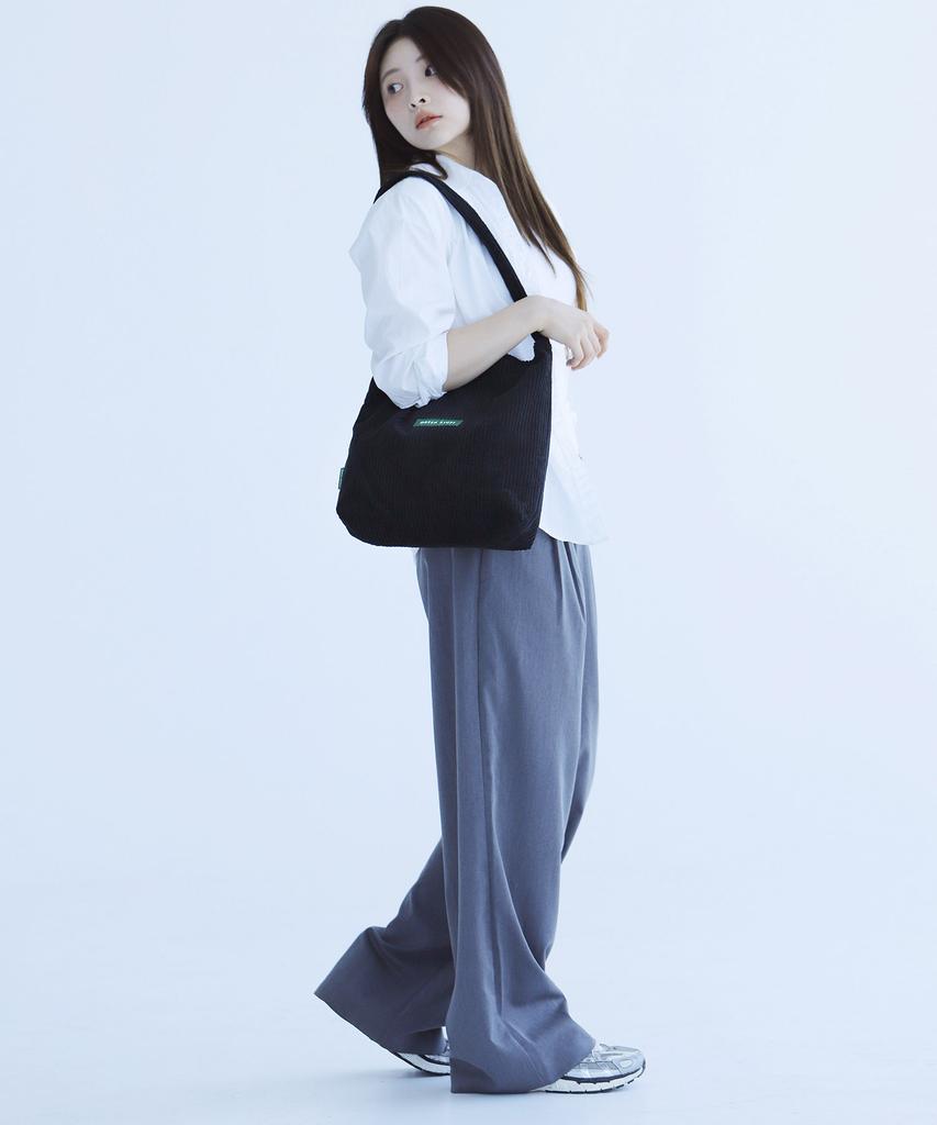 Green Stuff Simple Shopper Bag 62 Classic Corduroy - Black