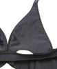 Swimwear Bikini natural but firm Up black [Sanai Paradise] set, [Natural Bra], non-wired bikini, 55-53-3-1651,