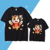 2026 Year of the Horse Family Reunion T-shirt: Red Short Sleeve Parent-Child Chinese New Year Outfit